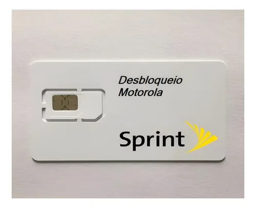 Chip Sprint Simcard-Nano (Desbloqueio motorola)