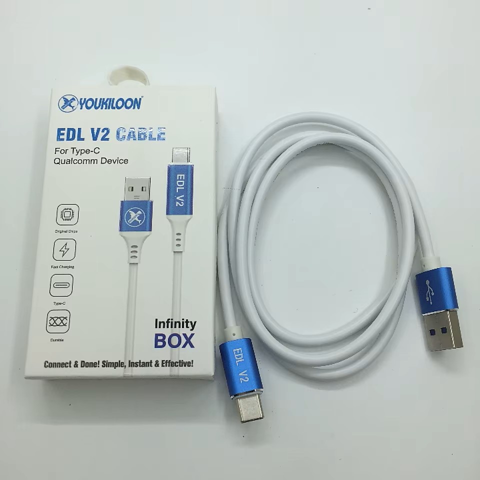 Novo cabo EDL V2 para dispositivos Qualcomm Tipo C