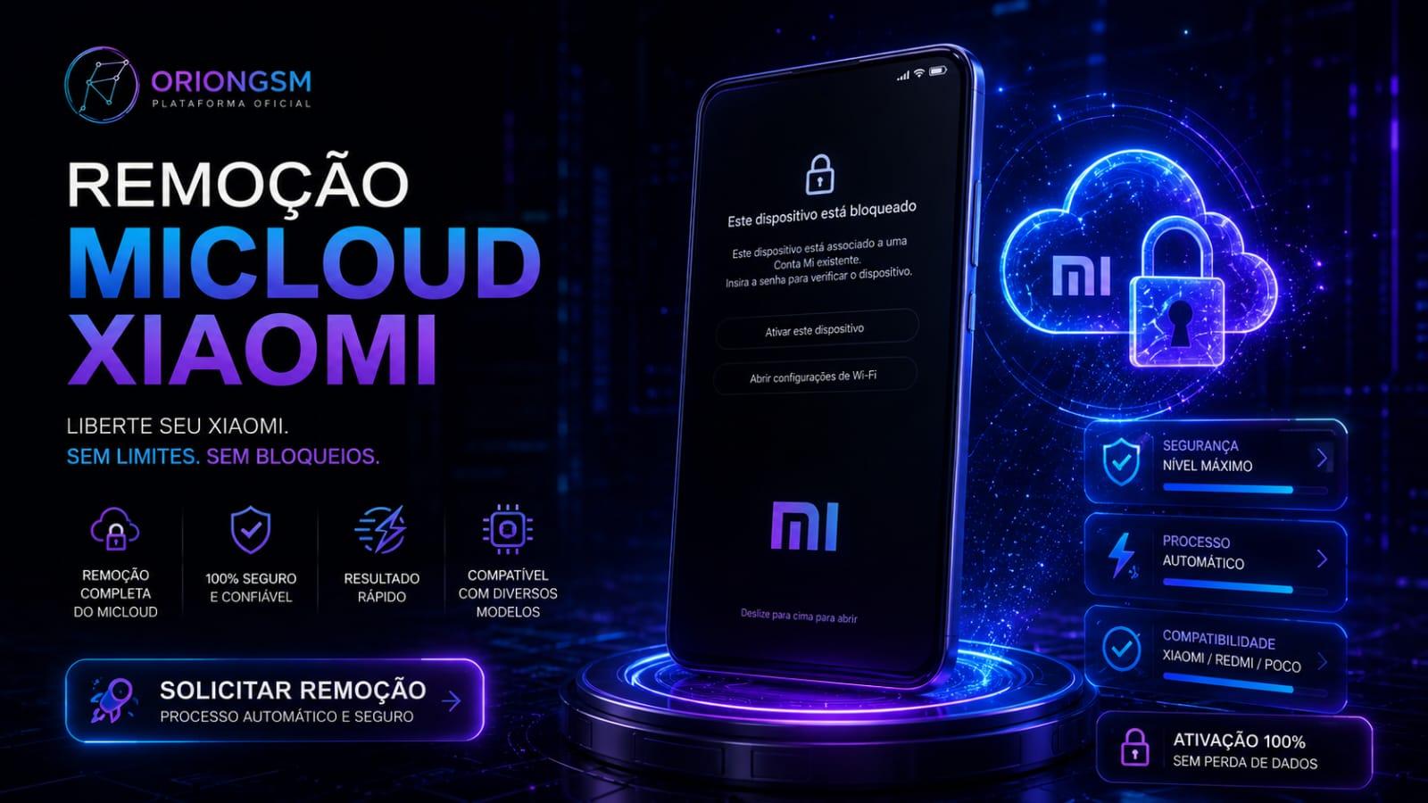 XIAOMI - Remoção de Conta Mi ( Brasil ) 1-72 Horas