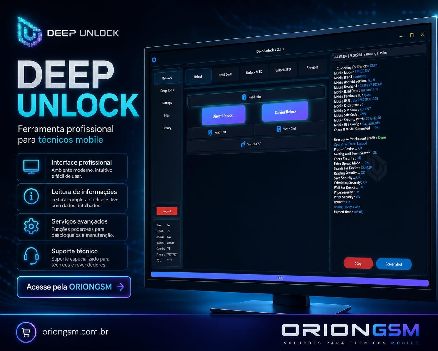Deep Unlocker Tool ( Renovação de Licença Existente ) - 1 Ano