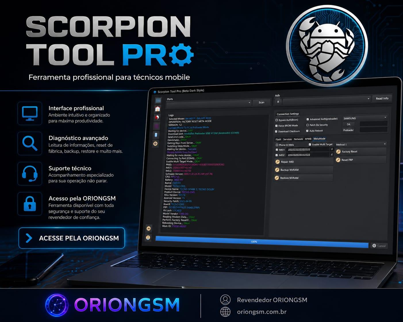 Scorpion Tool - Ativação 12 Meses