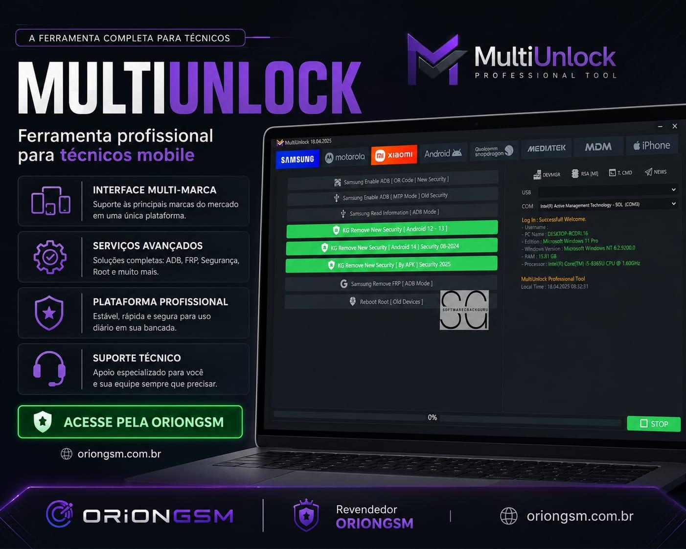 MultiUnlock - licença de 3 meses ( criar usuário )