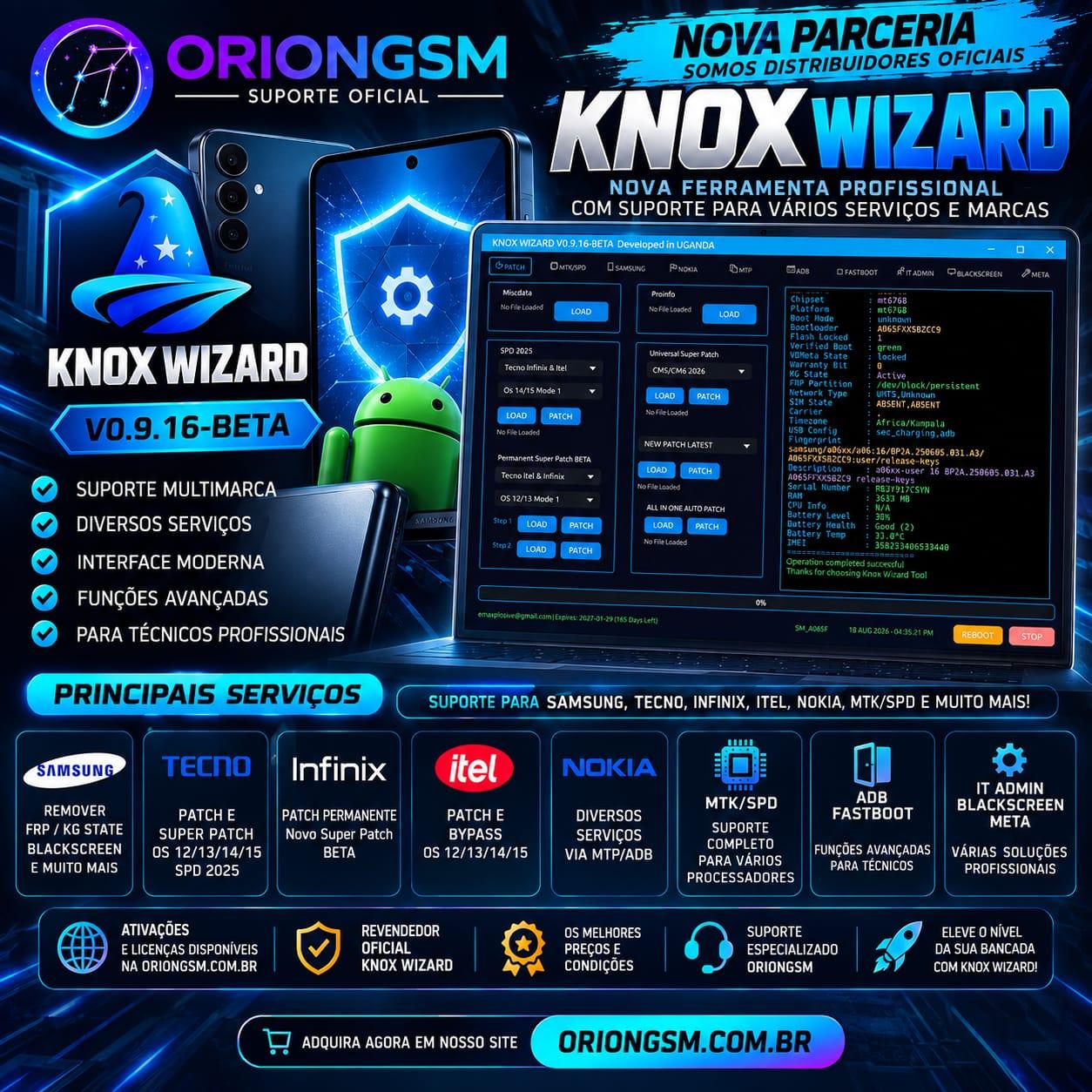 Knox Wizard - Ativação 03 Meses ( Distribuidor Oficial )
