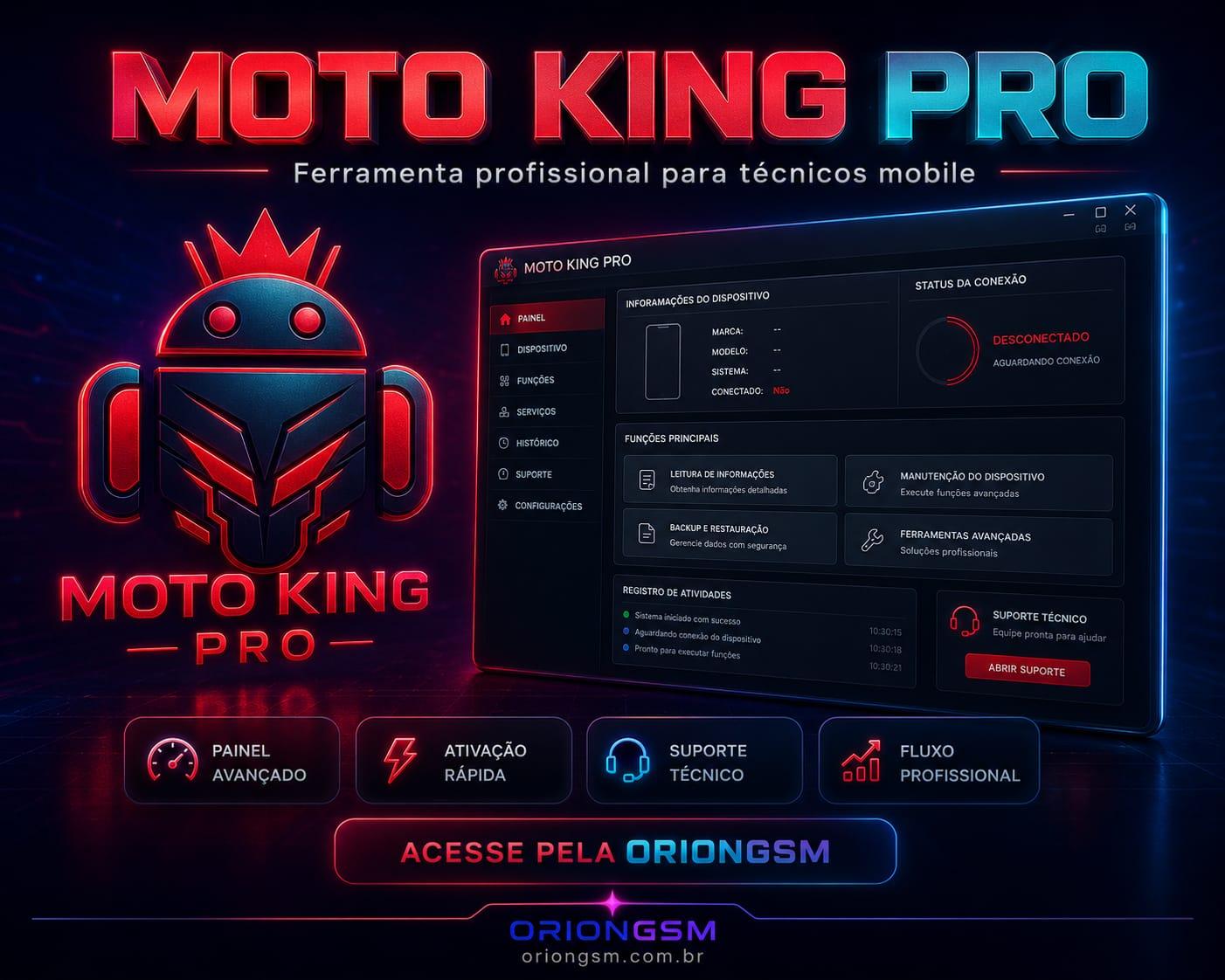 Moto King Pro Ativação - 1 Ano
