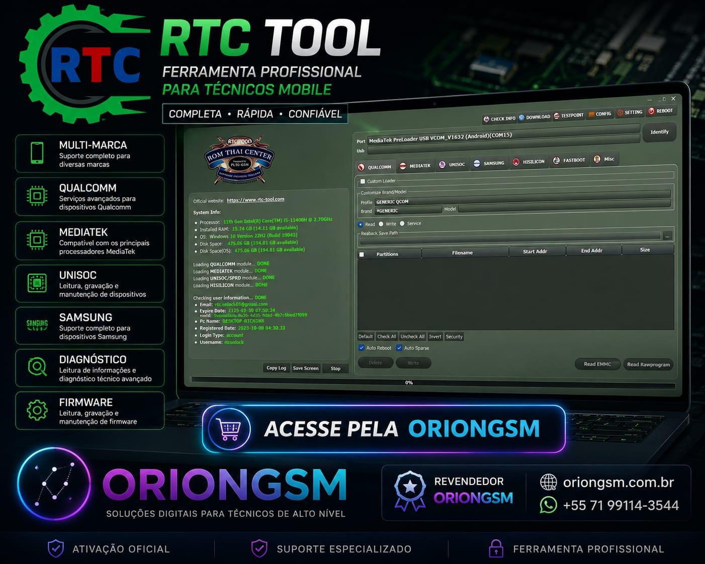 RTC Tool - Ativação 12 Meses