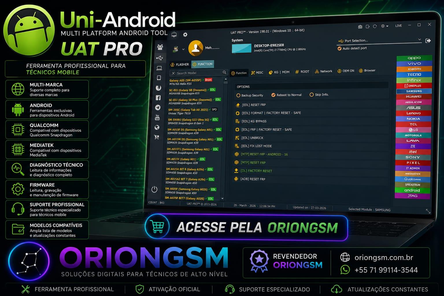Uni-Android Tool (UAT PRO) - Ativação 03 Meses