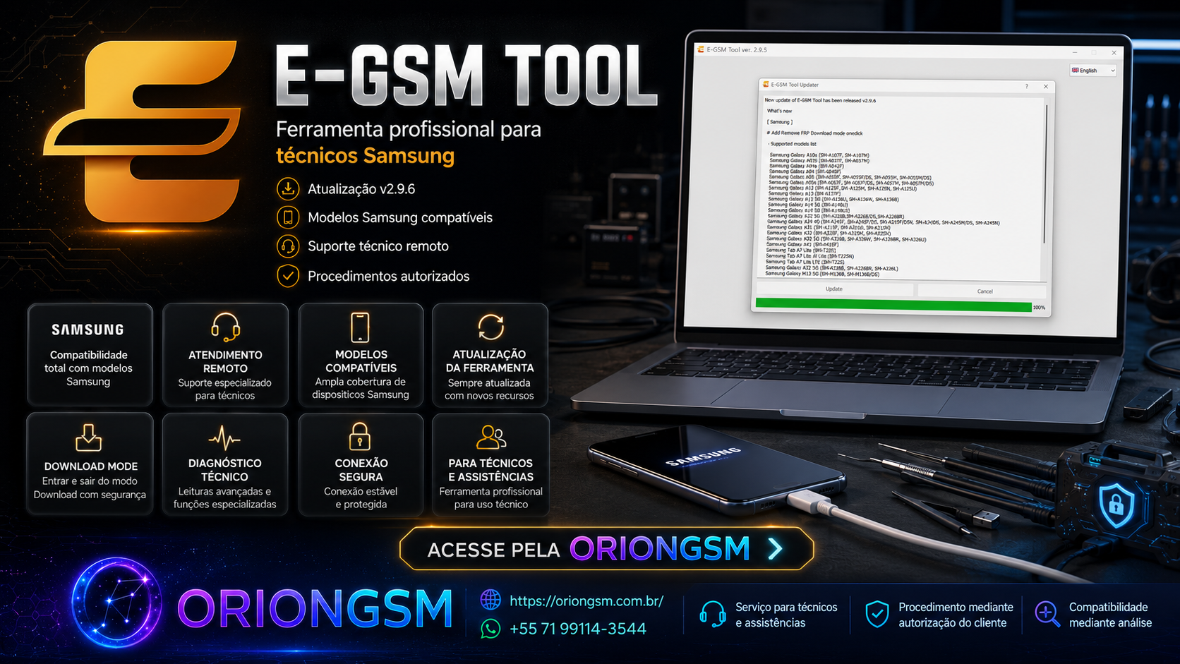 E-GSM TOOL Ativação - 12 Meses