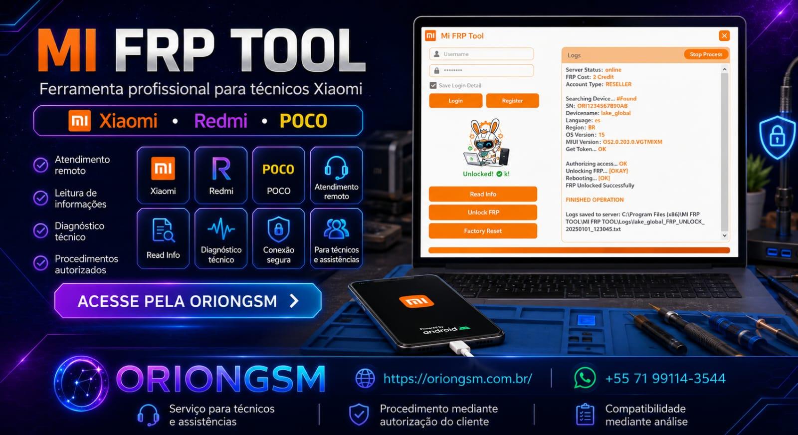 MI FRP TOOL - Recarga de Créditos ( Usuário Existente )