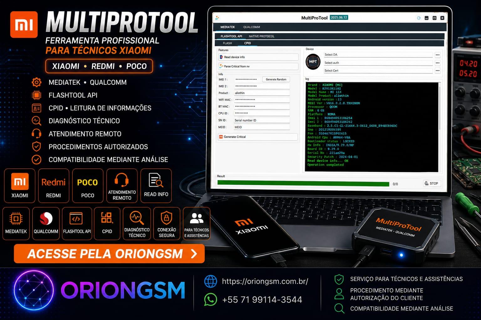 Multi Pro Tool - Recarga de Créditos ( XIAOMI FLASH/FRP/FDL ) Usuário Existente