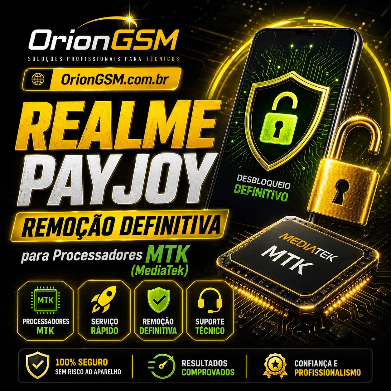REALME PAYJOY - Remoção Definitiva para Processadores MTK ( MediaTek )