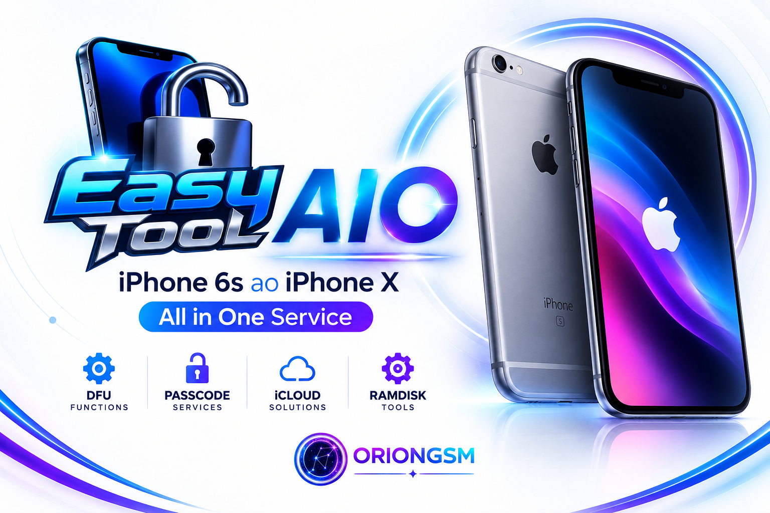 EasyTool AIO — iPhone 6s ao iPhone X