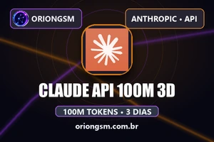 Claude API Anthropic - 100 Milhões de Tokens (Validade 3 Dias)